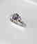 Anniversary Pinkish Violet Sapphire Diamond Ring - 2