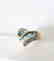 Aquamarine Diamond Ring 1.83 CT 14k Yellow Gold