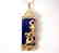 Natural Lapis Creation Diamond 25.11Ct 18k Y/g Overlay