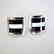 Men Cufflink Onyx Mother Pearl 18k W/g Overlay