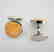 Men Cufflink Sardonyx 18k W/g Overlay - 2