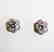 Creation Diamond Earrings Flower 2.32Ct 18k W/g Overlay