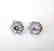 Creation Diamond Earrings Flower 2.32Ct 18k W/g Overlay - 2