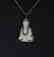 Carved Bone Gautama Buddha & Diamond: 1.10Ct 18k B/g Ov - 3