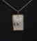Carved Bone OX & Diamond: 1.10Ct 18k B/g Overlay