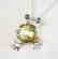 Creation Diamond/Limon Topaz/Emerald 6.10Ct 18k W/g - 2