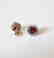 Natural Rhodolite-Diamond Stud Earring 5.73Ct 18k Y/g - 3