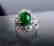 Anniversary Ring Imperial Jade/Diamond 3.40Ct 14k Y/W - 2