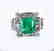 Natural Emerald Diamond Ring 4.74Ct 14k W/g