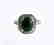 Anniversary Ring Imperial Jade/Diamond 2.98Ct 14k W/g