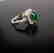 Anniversary Ring Imperial Jade/Diamond 2.98Ct 14k W/g - 4