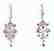 Pink Sapphire Diamond Chandelier Earring 1.47Ct 14k W/g - 2