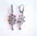Pink Sapphire Diamond Chandelier Earring 1.47Ct 14k W/g - 3