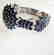 Natural Sapphire Bracelet 38.46Ct 18K W/g Overlay - 4