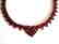 Natural Ruby Necklace 110.51Ct 18K W/G Overlay - 2
