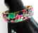 Bangle Natural Gems Multicolor 321.37Ct 18k Y/g Overlay