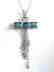 Creation Diamond 1.CT/Topaz10.2CT Necklac18kW/G Overlay