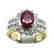 Anniversary Ruby Diamond Ring 3.88Ct 14k Y/g