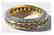 Brown/White Diamond Eternity Ring 2.66Ct 14k Y/g - 2