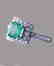 Emerald Ring 1.41CT Diamond: .68 CT14k W/g - 2