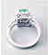 Emerald Ring 1.41CT Diamond: .68 CT14k W/g - 3