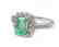 Emerald Diamond Ring 1.36Ct 14k W/g - 2