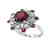 Annivery Diamond Ruby Ring 7.12Ct 14k W/g - 2