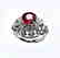 Anniversary Ruby Diamond Ring 3.20Ct 14k W/g SZ-7 - 4