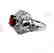 Anniversary Ruby Diamond Ring 3.20Ct 14k W/g SZ-7 - 5