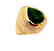 Creation Diamond Tourmaline Ring 8.58Ct 18k Y/g Overlay - 2