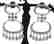 Chandelier Diamond Earrings 1.45Ct 14k White Gold