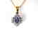 Natural Tanzanite Diamond Pendant: 1.89Ct14K Y/g