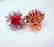 Natural Ruby Diamond Earrings: 9.24Ct 14K Y/G - 2