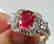 Anniversary Ruby Diamond Ring 4.59Ct 14k Y/g