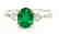 Anniversary Emerald Diamond Ring 1.49Ct 14k W/g
