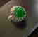 Anniversary Ring Imperial Jade/Diamond 7.53Ct 14k W/g