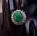 Anniversary Ring Imperial Jade/Diamond 7.53Ct 14k W/g - 3