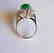 Anniversary Ring Imperial Jade/Diamond 7.53Ct 14k W/g - 4