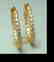 Creation Diamonds 1.12Ct Earrings 18k Y/g Overlay - 2
