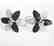Creation Diamond W-B Earrings 7.98Ct 18k W/g Overlay