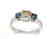 Anniversary Multi Color Diamond Ring .79 Ct14k W/g