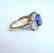 NatureTanzanite & Diamond Ring 4.87Ct 14k Y/g - 4