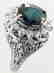 Blue Sapphire Diamond Ring 3.84Ct 14k W/g - 2