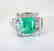 Natural Emerald Diamond Ring 4.74Ct 14k W/g