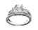 Wedding Set Diamond Ring 2.06 Carat with 14k W/G