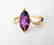 Amethyst: 1.90CT Diamond: .06CT Ring 14k Y/g