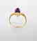 Amethyst: 1.90CT Diamond: .06CT Ring 14k Y/g - 2