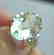 Green Amethyst Ring: 6.58Ct Dia: .40Ct 14k Y/g
