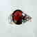 Anniversary Ring Natural Diamond Garnet 3.94Ct 14k Y/g