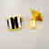 Men Cufflink Stainless Mother Pearl Onyx 18k Y/g Over - 2